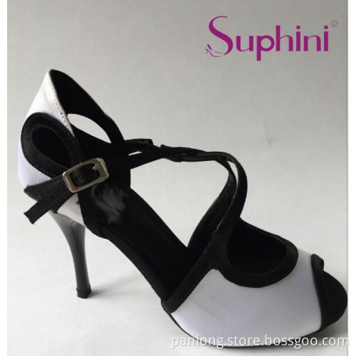 Black white shoes for dance tango